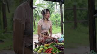 A Sad Girl, A Rainy Market, A Strong Heart