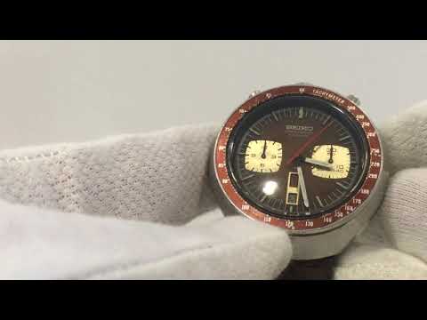 Vintage Seiko BullHead Automatic Chronograph Men's Watch 6138-0040 Early 1970s