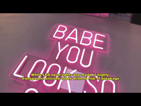 What's the Difference between LED Neon Lights and Traditional Glass Neon Lights?