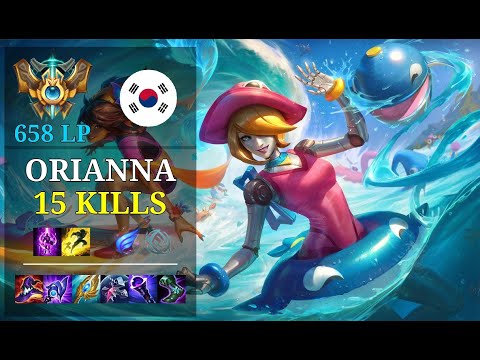 Orianna Mid vs Ryze - 15 kills - Heart KR Challenger (658 LP) Patch 11.5