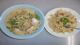 [飯動画]　大盛もやしラーメン＋大チャーハン　 「蘭蘭」
