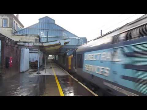 DRS 37602 & 37603 - 6C53 accelerates through Preston, 4/11/16