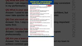 10 Highly Asked Common Interview Questions and Answers