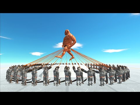 A CIRCLE OF 50x SCIMITARILLAS VS EVERY GIANT UNIT | ANIMAL REVOLT BATTLE SIMULATOR