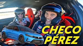 Riding with Checo Pérez in a Honda Civic Type R!
