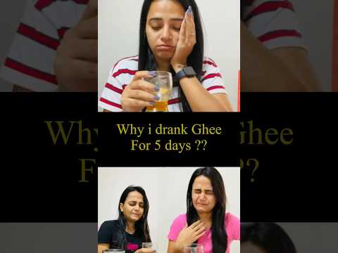 Drinking Ghee for Virechan, An Ayurvedic Panchakarma Therapy #yogaurora #ytshorts #panchakarma