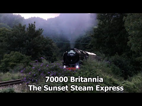 70000 Britannia Betchworth The Sunset Steam Express 25/07/23