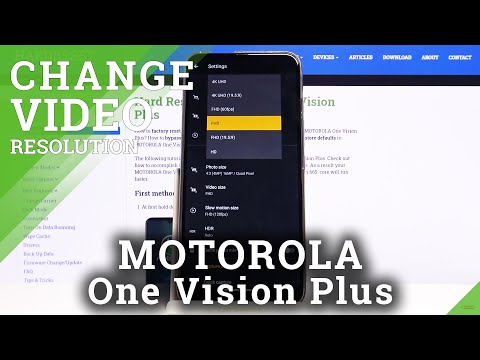 How to Change Video Quality in MOTOROLA One Vision Plus – Find Video Resolution Options