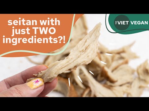 Making 2 INGREDIENT SEITAN with the WASHED FLOUR METHOD!