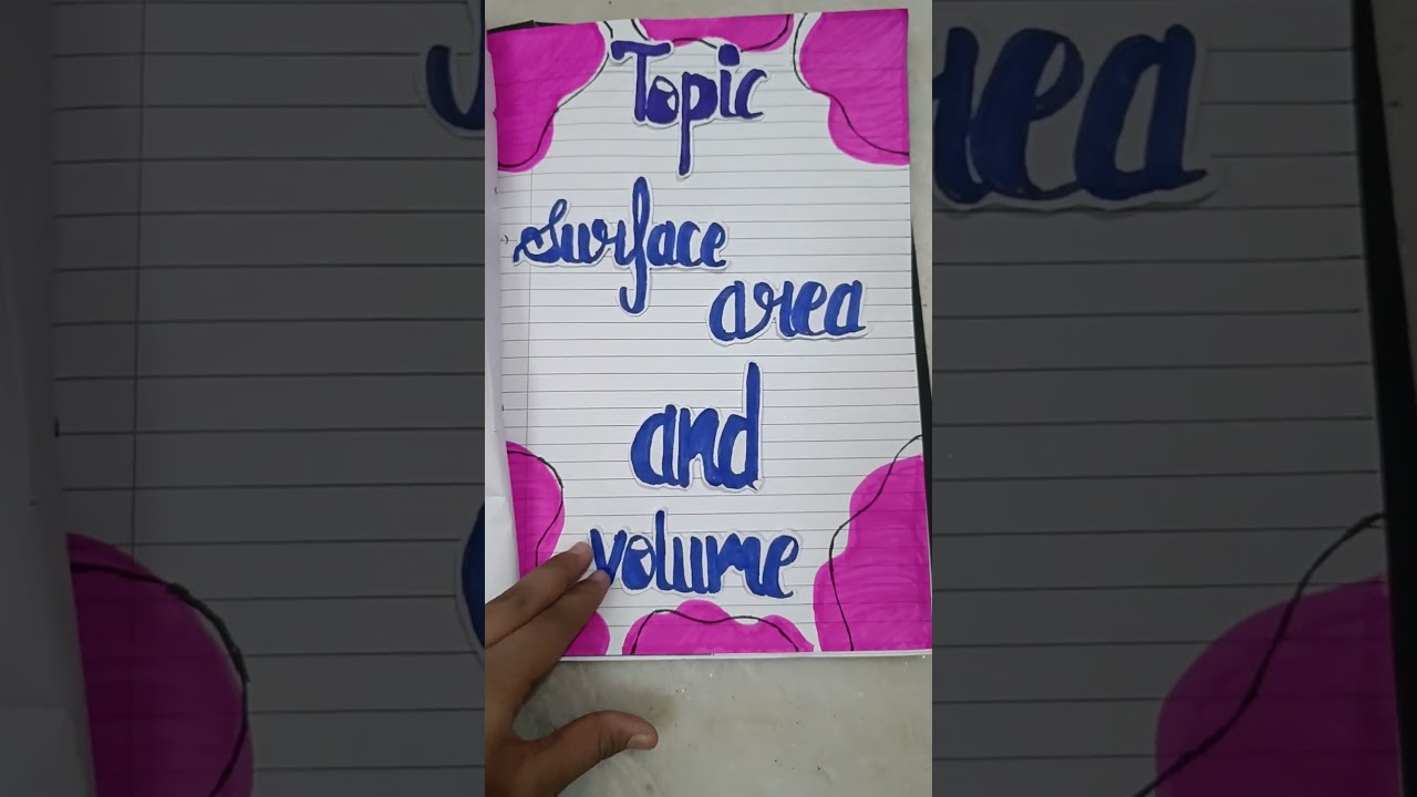 project file on surface area and volume