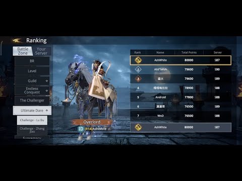 Tips to Top 1 Points in Ultimate Dare Challenge Lu Bu - Dynasty Legends 2