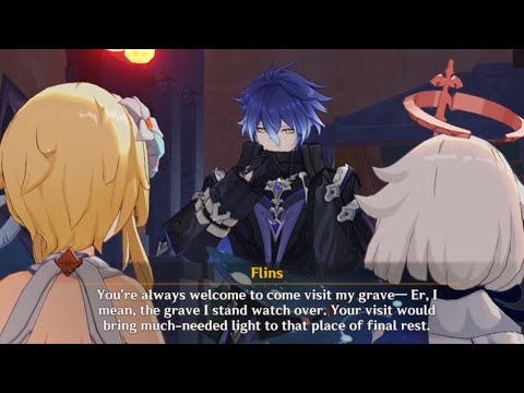 First Time Meeting Flins | Song of the Welkin Moon: Act 1 | Genshin Impact Version Luna 1