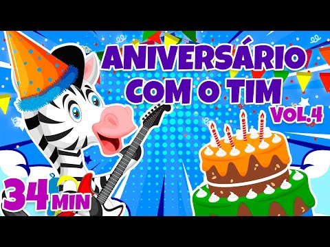 Aniversário com o Tim Vol. 4 - Giramille 34 min | Desenho Animado Musical