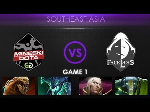 Mineski vs Faceless Game 1 - Kiev Major SEA Qualifier: Playoffs - @LuminousInverse @EosinDota