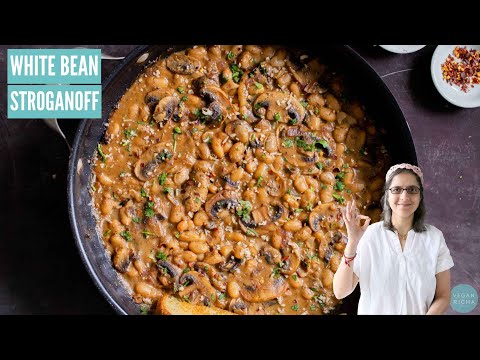 Stroganoff, but Make it Vegan! And with White beans!
