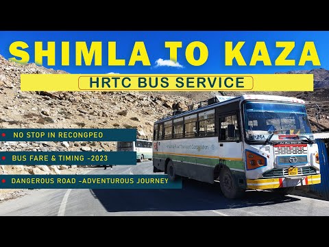 Shimla to Kaza Bus Journey | How to reach spiti by bus |shimla to kaza in december