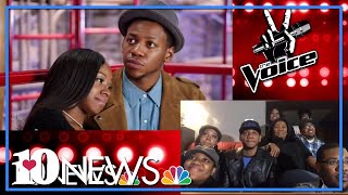 Chris Blue watches The Voice performance