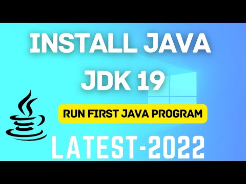 How to Install Java JDK 19 on Windows 10/11 [2022 ] | Install & Run First  Java Program | Java 19