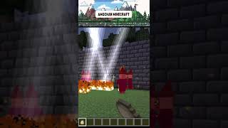 Attacking Witches With My Lightning Egg Script in Minecraft #minecraft #shorts  #nocommentary