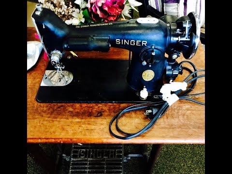 Vintage sewing machine purchase and first impressions: Singer 201 and 1200