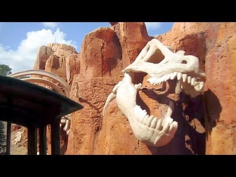 Front row point of view footage of Big Thunder Mountain Railroad