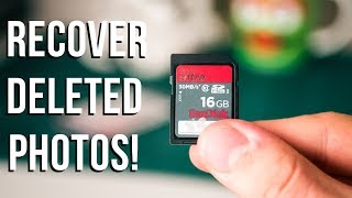 RECOVER DELETED PHOTOS from a USB or SD Card!