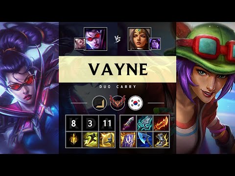Vayne ADC vs Sivir - KR Grandmaster Patch 25.15