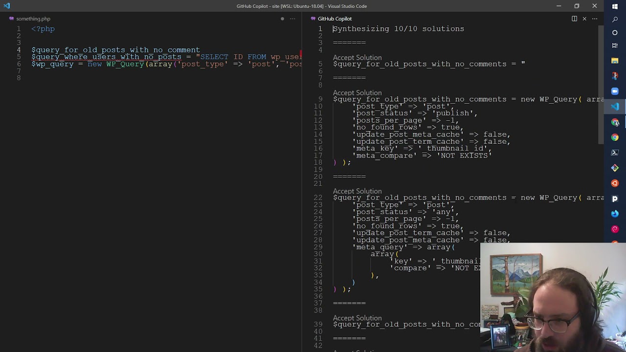 Github CoPilot: First impressions for WordPress development.