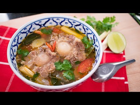 Thai Oxtail Soup Recipe ซุปหางวัว | Thai Recipes