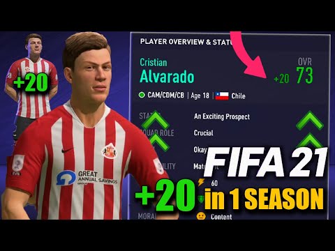 HOW TO GROW +20 POINTS YOUTH ACADEMY PLAYERS IN 1 SEASON!!! - FIFA 21 Career Mode