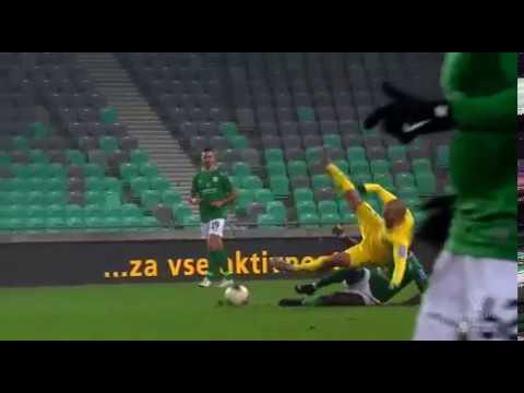 Olimpija  Domzale  90+1'  Rdeci karton Bagnack  Olimpija