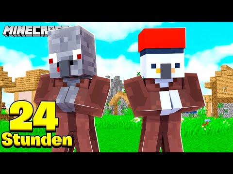 24 STUNDEN als VILLAGER LEBEN IN MINECRAFT