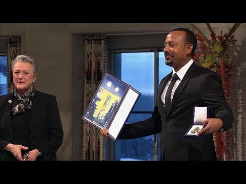 Ethiopia PM Abiy Ahmed receives Nobel Peace Prize