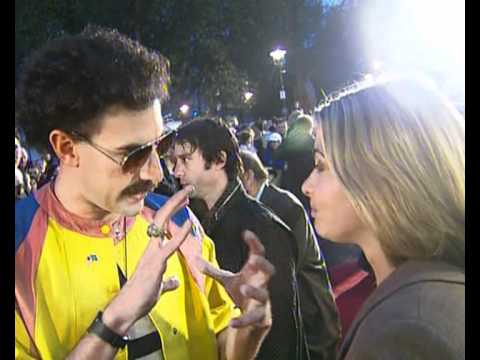 Borat (Sacha Baron Cohen) red carpet interview