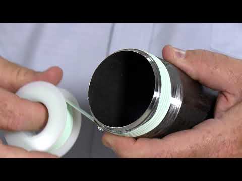How to Properly Apply Thread Sealant and PTFE Tape on a Pipe Fitting to Prevent Leaks