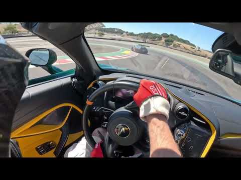 McLaren 765LT Spider Chasing 992 Porsche GT3 RS Around Laguna Seca