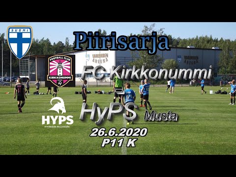 Piirisarja P11 K FC Kirkkonummi - HYPS Musta 26.6.2020