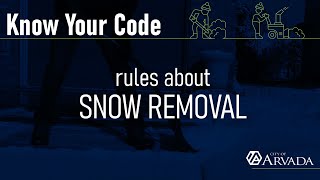 Preview image of Know Your Code - Snow Removal