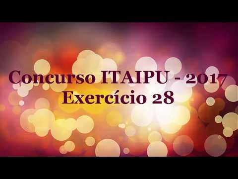 Concurso ITAIPU 2017 - Questão 28 - Técnico em Eletrotécnica