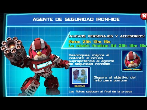 angry birds transformers nuevo evento de agente  de seguridad ironhide dia 3 (sargenta nightbird)
