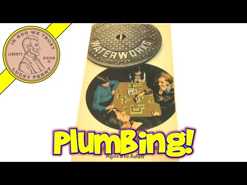 Waterworks Vintage 1972 Parker Brothers Plumbing Card Game 