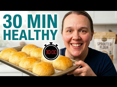 30 Minute Rolls with Sprouted Flour - Quick, Healthy & Delicious!