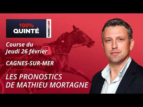 Pronostics Quinté PMU - 100% Quinté du Jeudi 26 février à Cagnes-sur-Mer