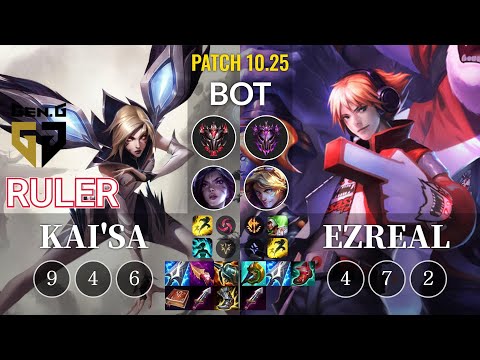 GEN Ruler Kai'Sa vs Ezreal Bot - KR Patch 10.25