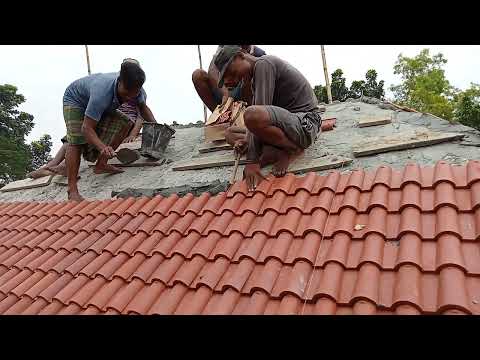 Roof tiles fitting....