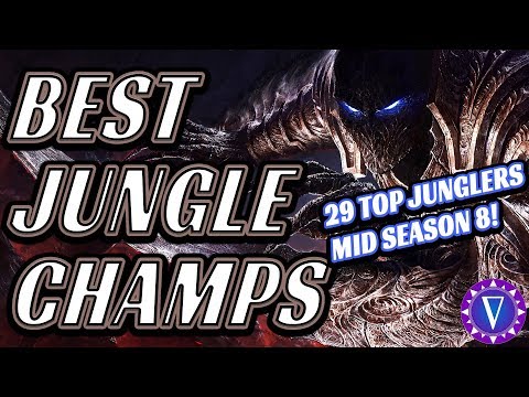 Top Junglers For Mid Season 8! (Patch 8.13 onward)