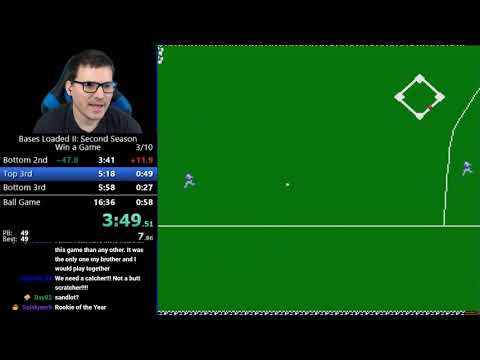 (13:06) Bases Loaded II - Win a Game speedrun