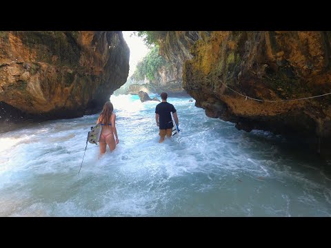 Taking On Uluwatu's Cave At High Tide