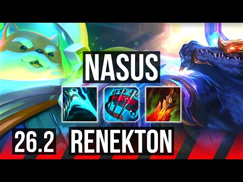 NASUS vs RENEKTON (TOP) | Press The Attack, 43K damage | EUNE Grandmaster | 26.2