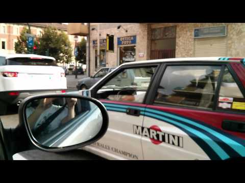 Lancia Delta HF Martini sound partenza